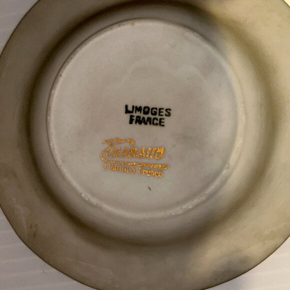 Vt Limoges Black Porcelain AShtray 5"D Neo-classical Nude - Picture 5 of 6